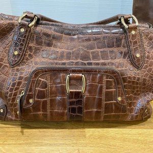 Cale Haan Vintage  Paige Croco Pint F06